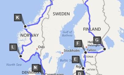 Traseu moto Romania Norvegia Nordkapp Capul Nord