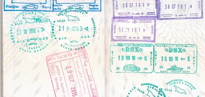 Visa Stamps - Mongolia and Central Asia Tour 2018